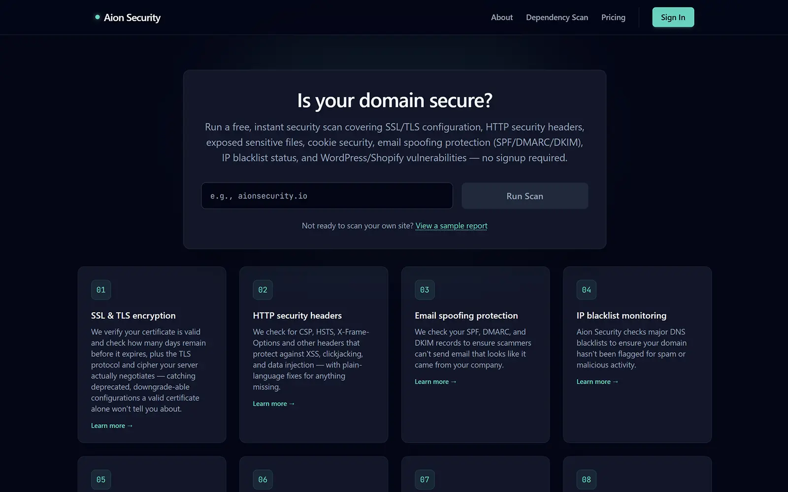 Aion Security screenshot