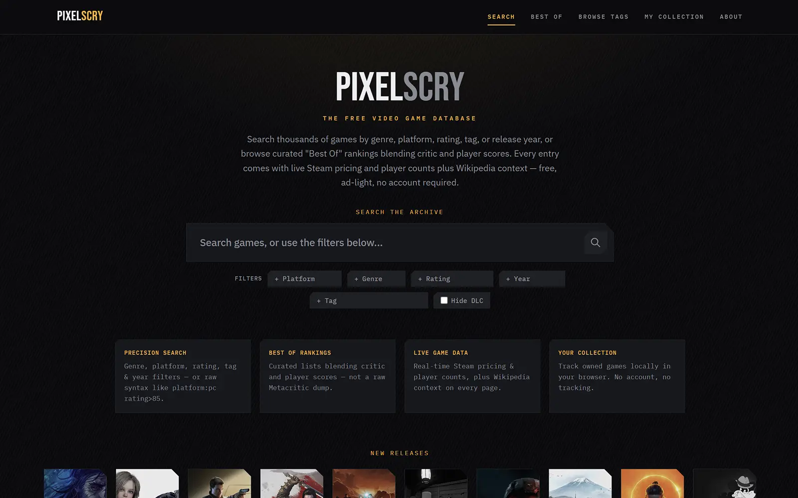Pixelscry screenshot